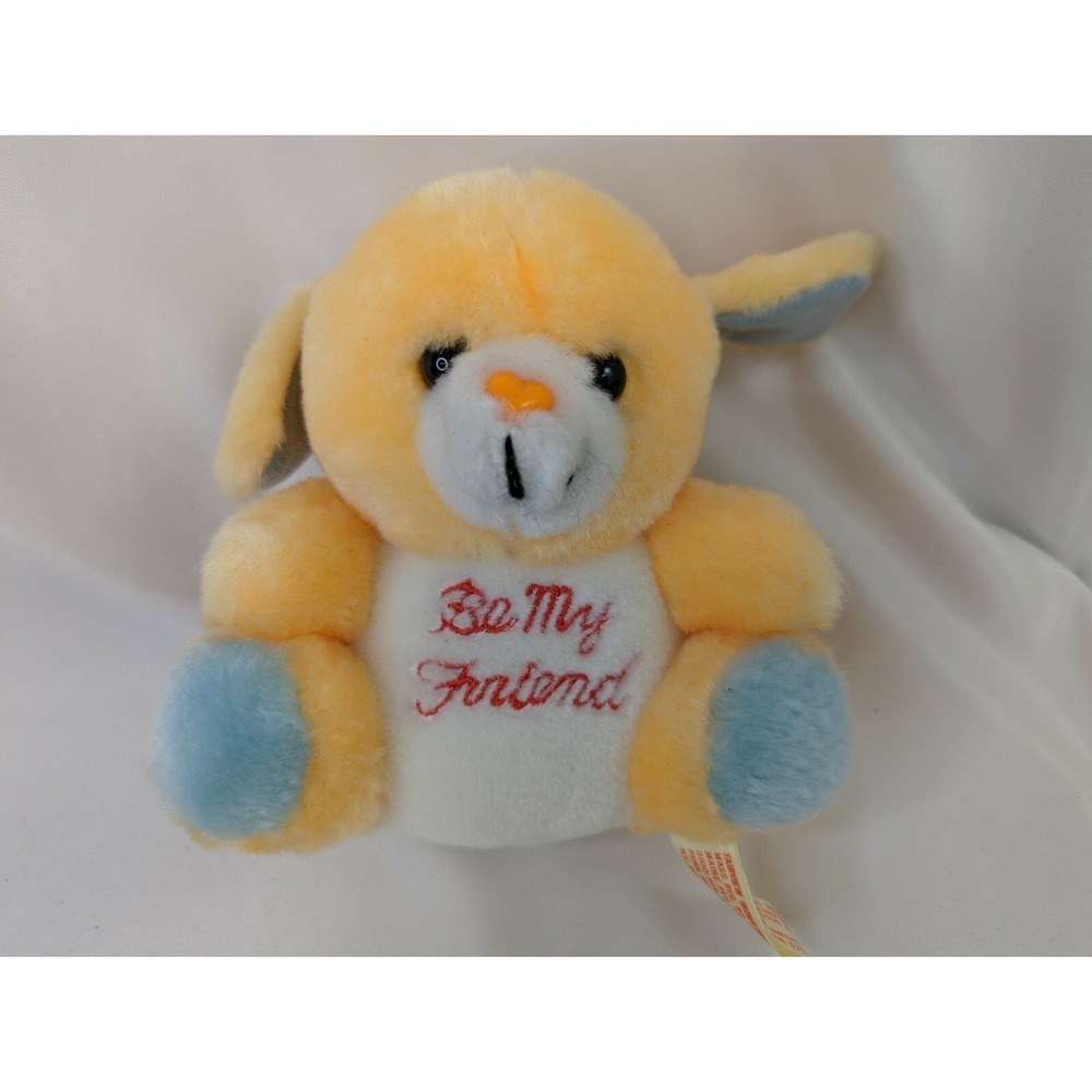 Be My Friend Dog Rabbit Plush 6 Inch Vintage Fairview Industrial Stuffed Animal